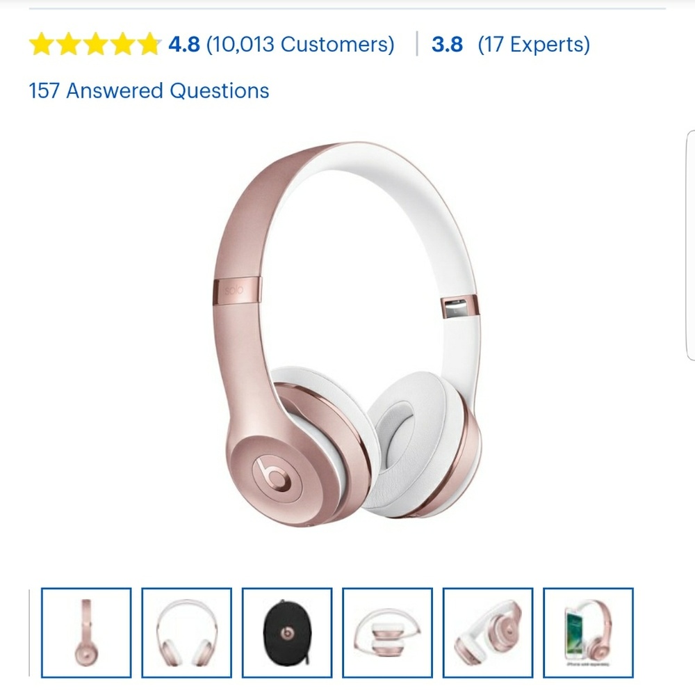 NWT, Beats Solo3 Wireless, Rose Gold.